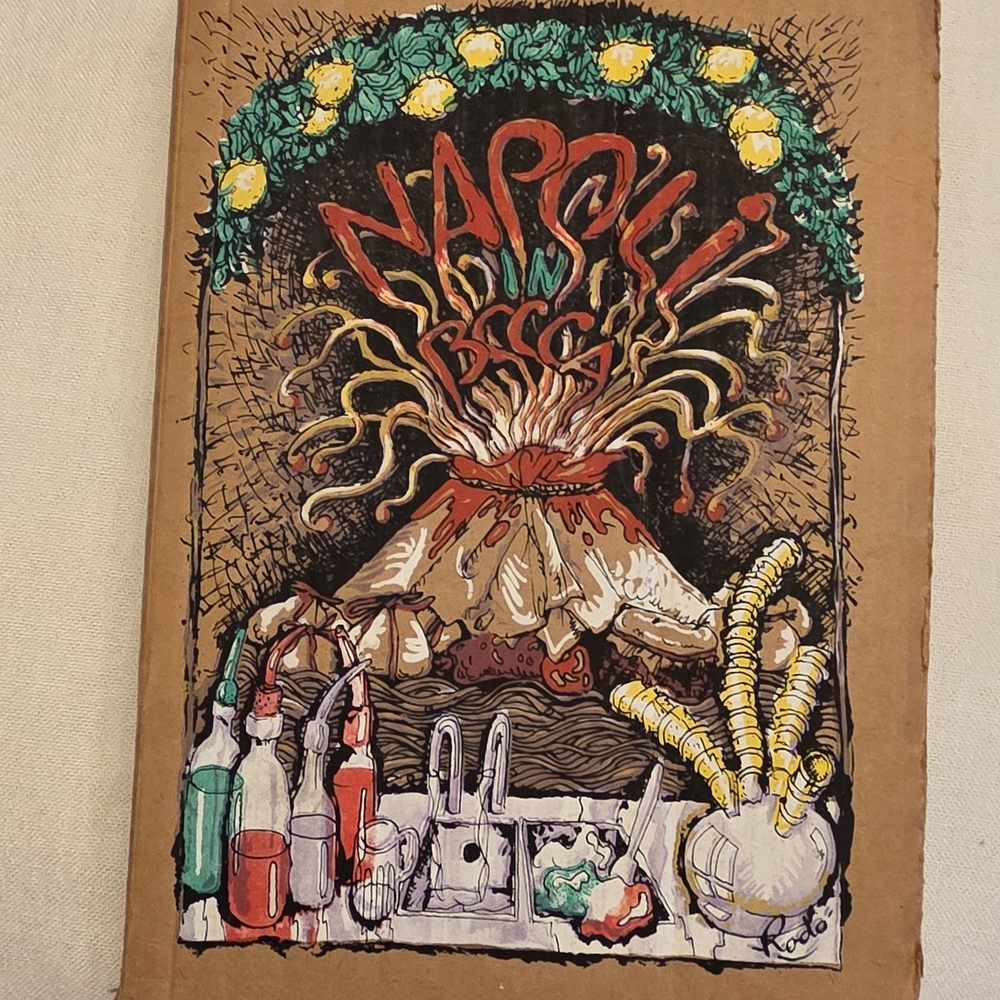 RARE Colorful Napoli in Bocca cookbook Art Print by ANTONELLA SANTOLINAPOLI